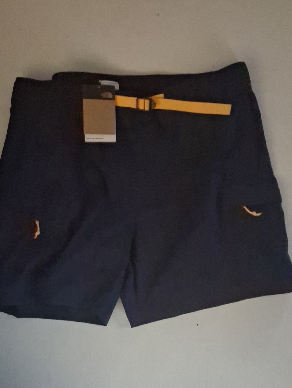 The North Face M Class Belted Cargo Shorts Color-Navy Blue XXL NWT